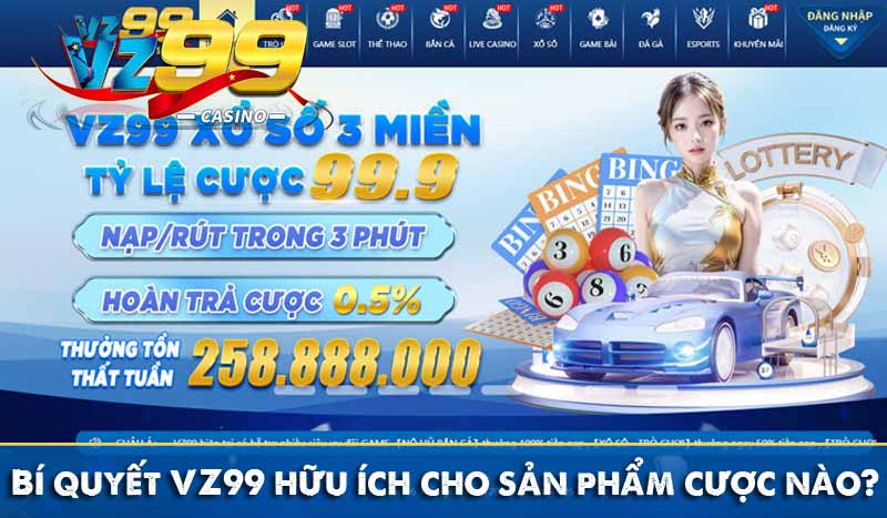 Bí quyết VZ99 hữu ích cho sản phẩm cược nào?